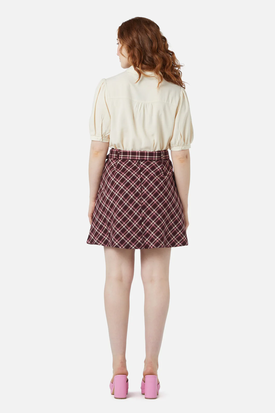 Gina Check A Line Skirt - Image 3