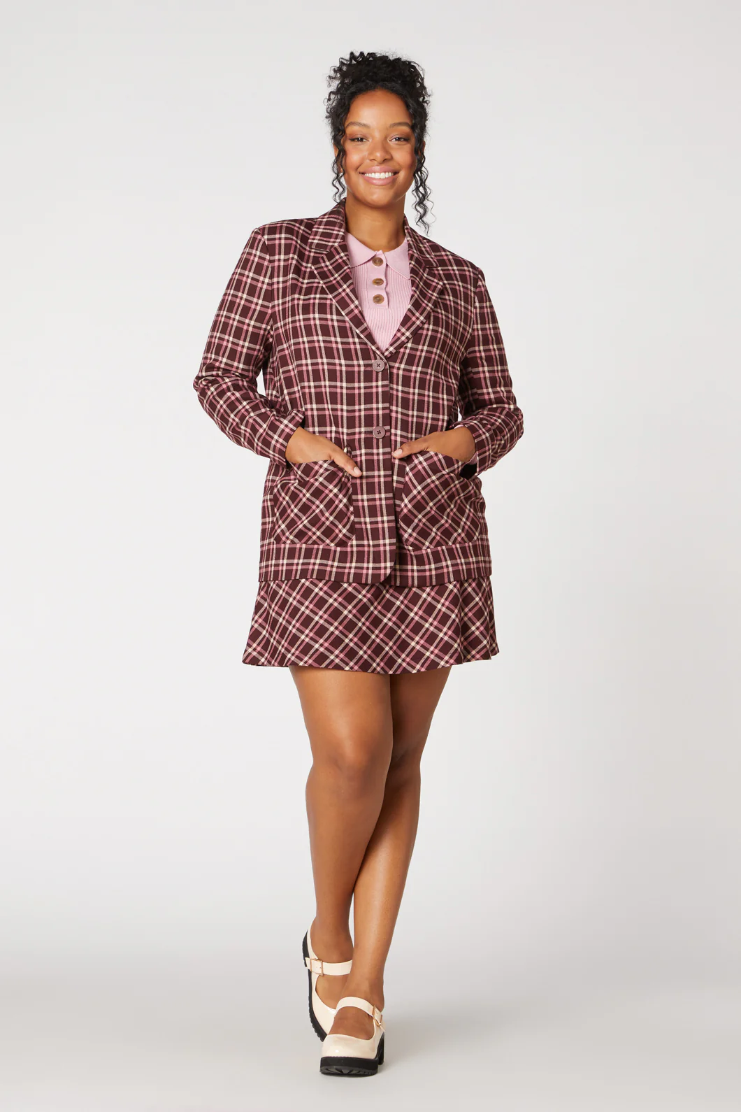Gina Check Blazer - Image 7