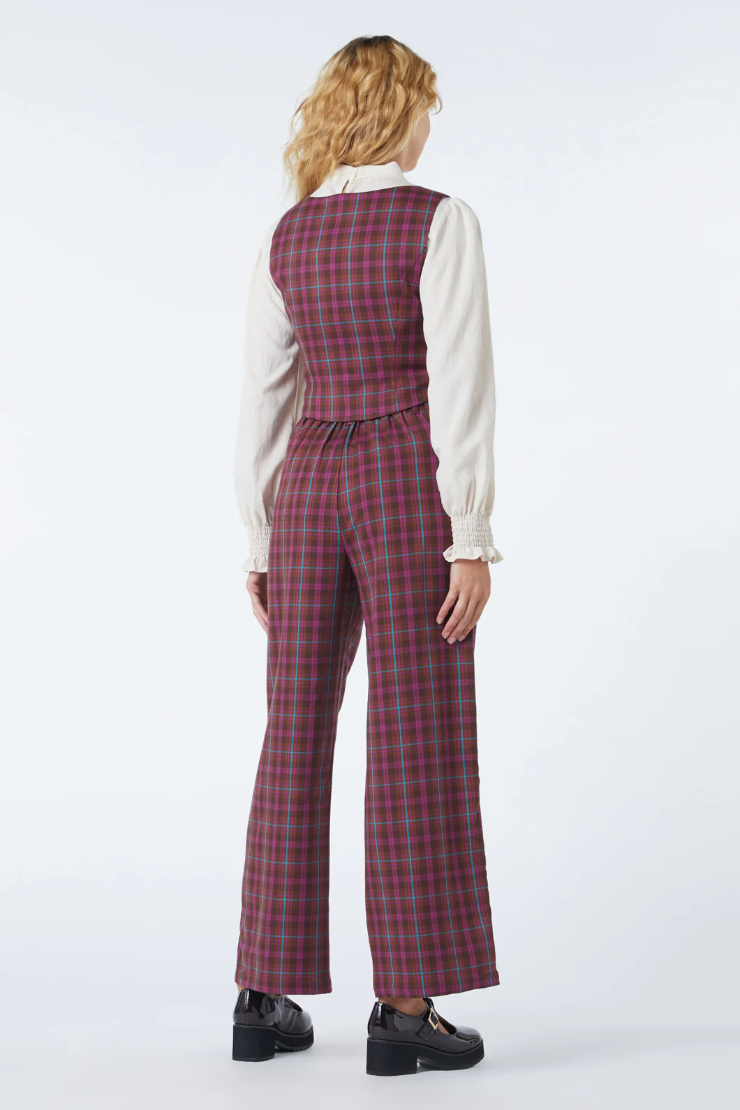 Ginger Check Vest - Image 4