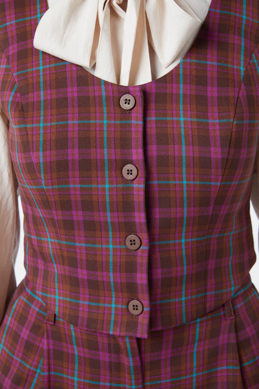 Ginger Check Vest - Image 6
