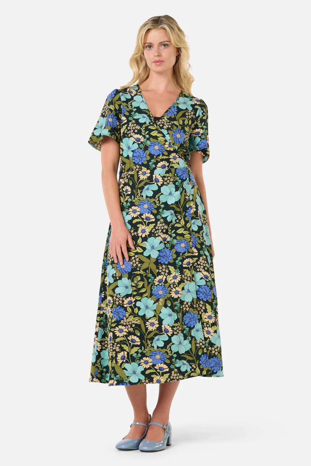 Gloria 70'S Floral Midi Dress - Image 3