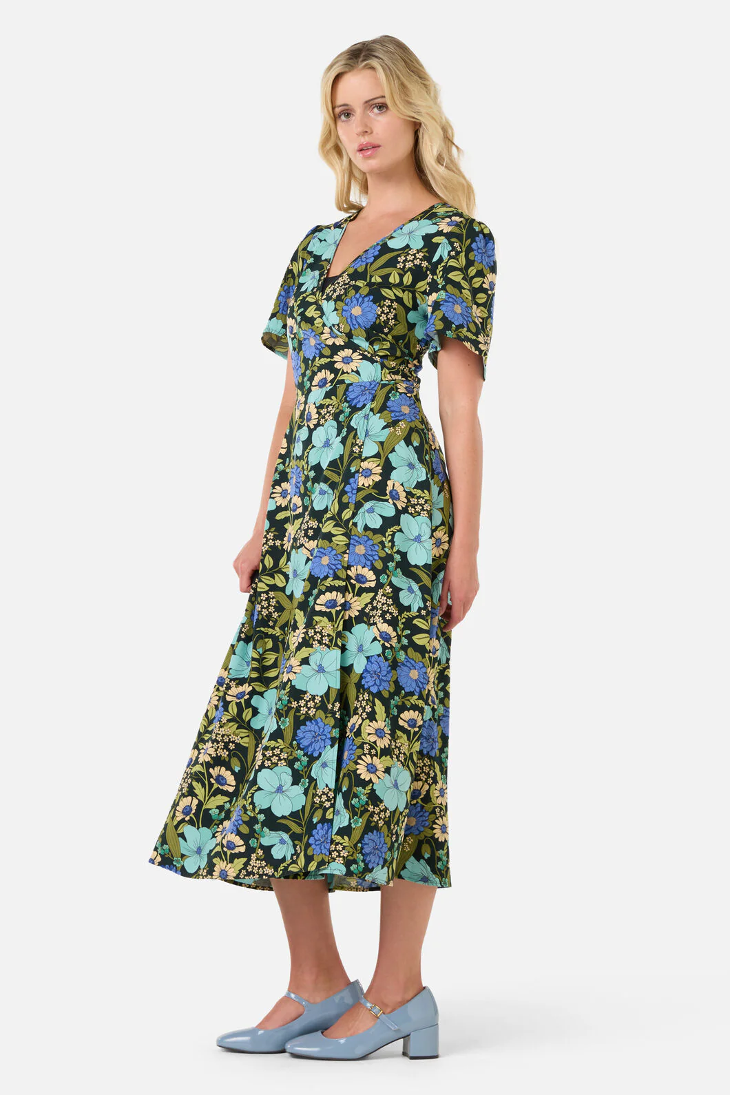 Gloria 70'S Floral Midi Dress - Image 4