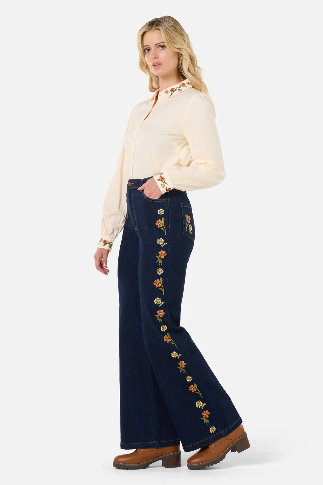Gloria Embroidered Blouse - Image 4