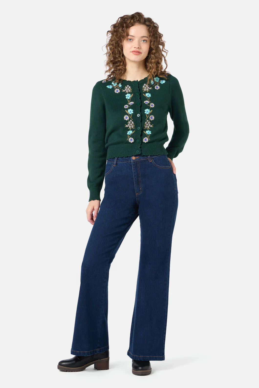 Gloria Embroidered Cardigan - Image 3