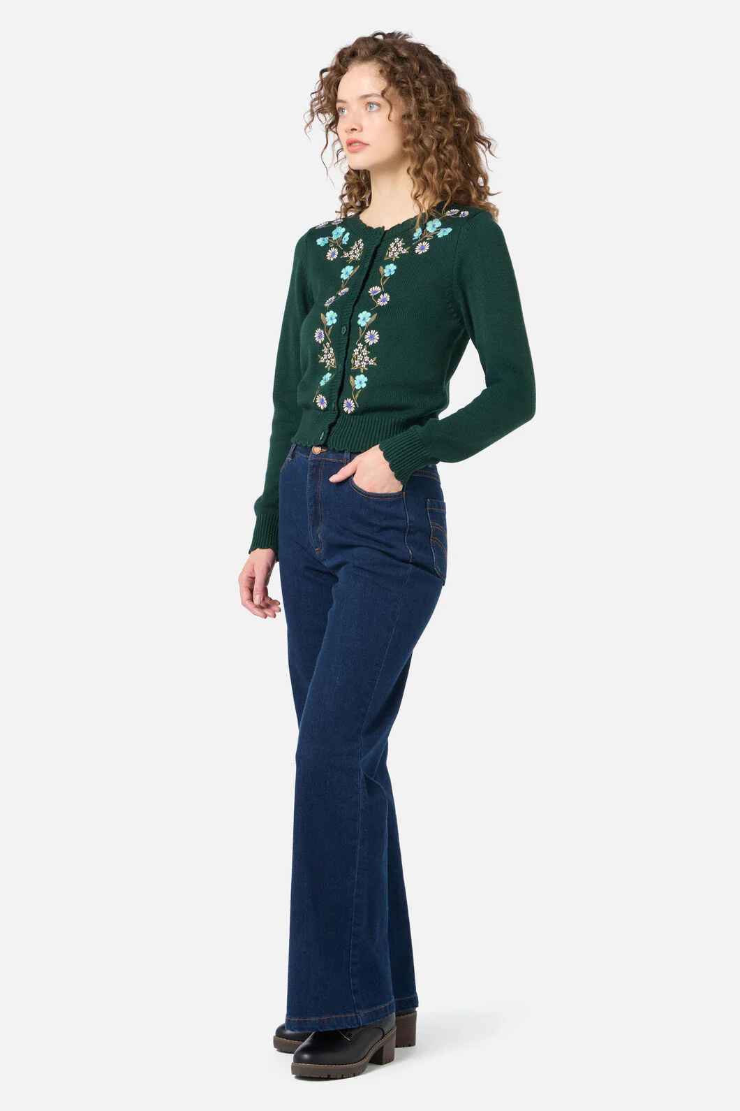 Gloria Embroidered Cardigan - Image 4