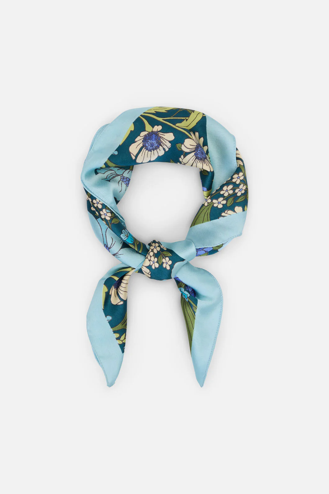 Gloria Floral Satin Scarf
