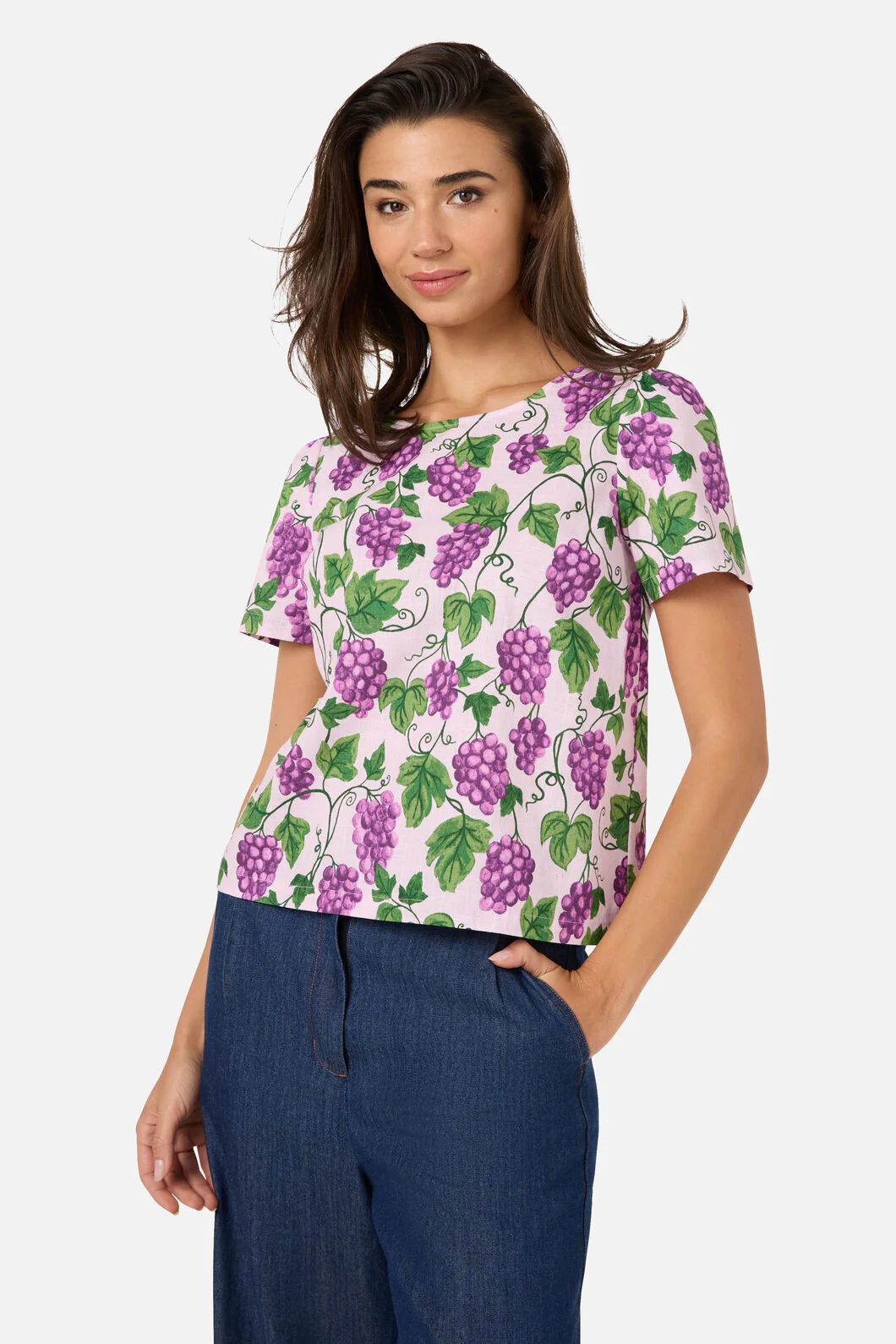 Grape Vine Short Sleeve Top