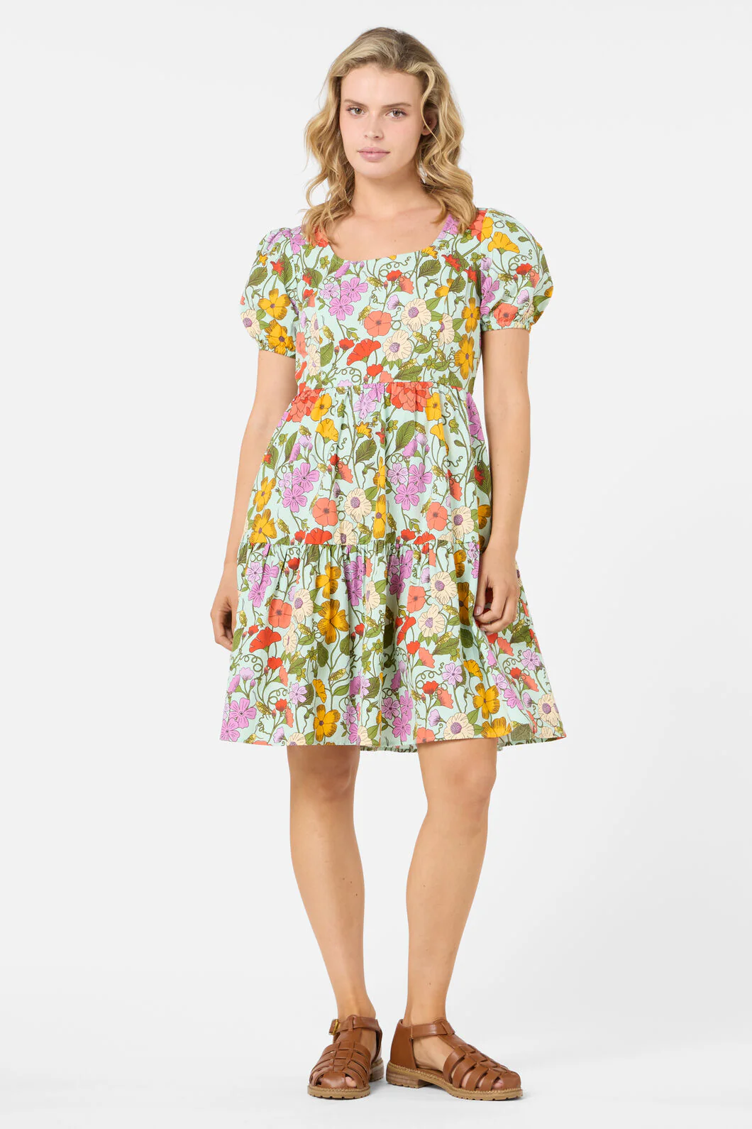 Grasshopper Floral Mini Dress - Image 5