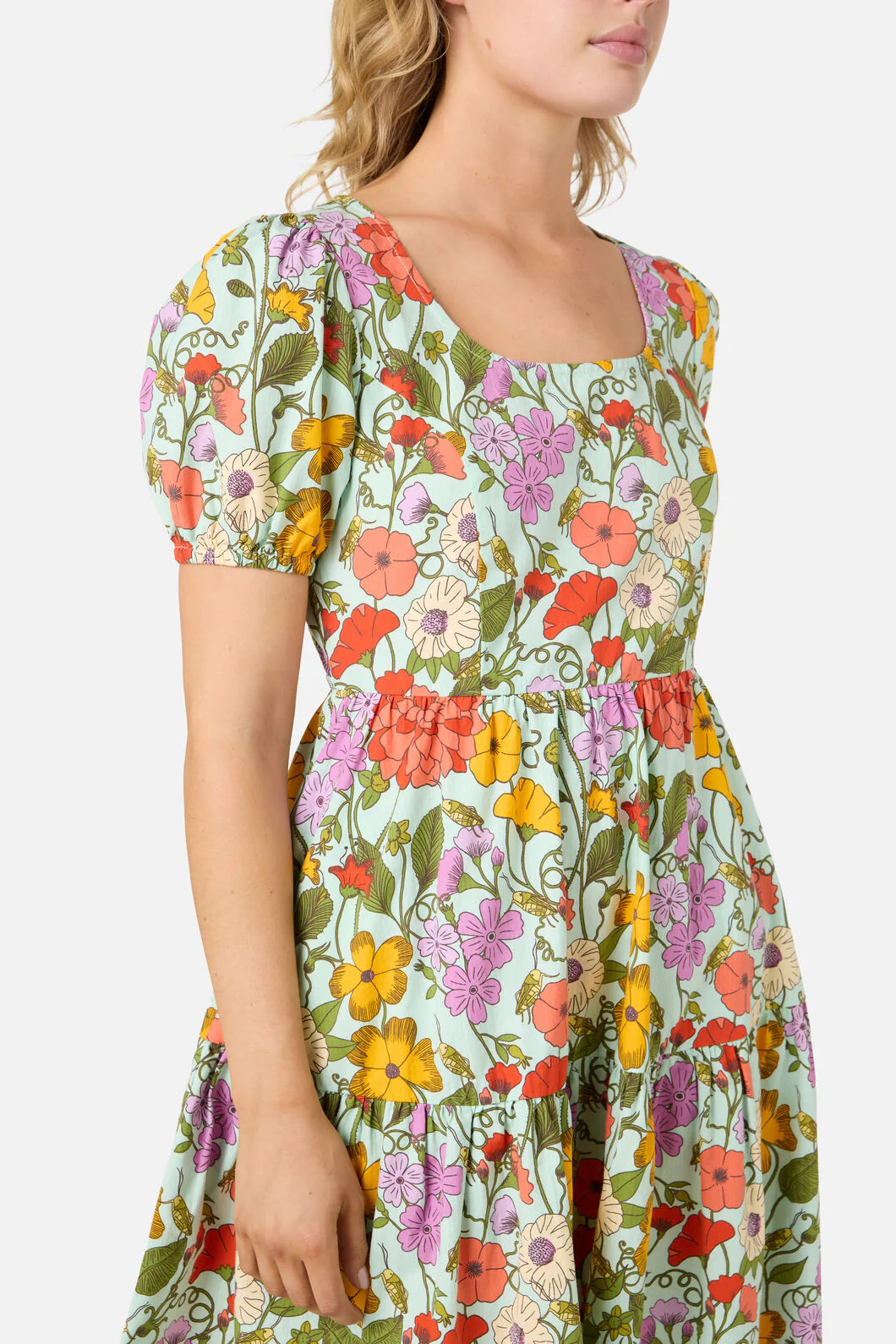 Grasshopper Floral Mini Dress - Image 8
