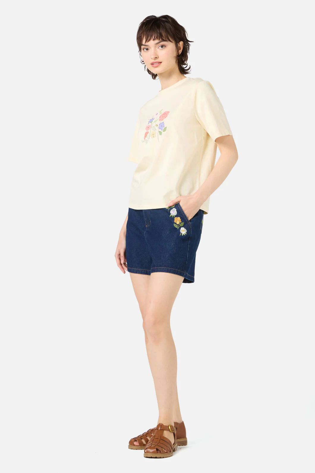Grasshopper Floral Relaxed Tee - Image 3