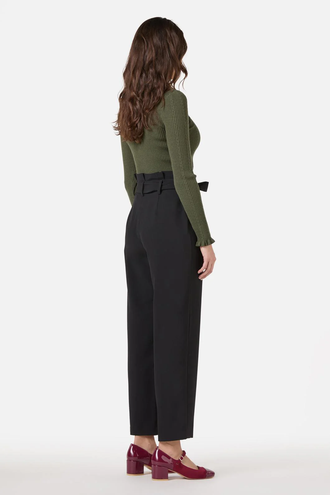 Hailey High Waisted Pleat Pant - Image 10