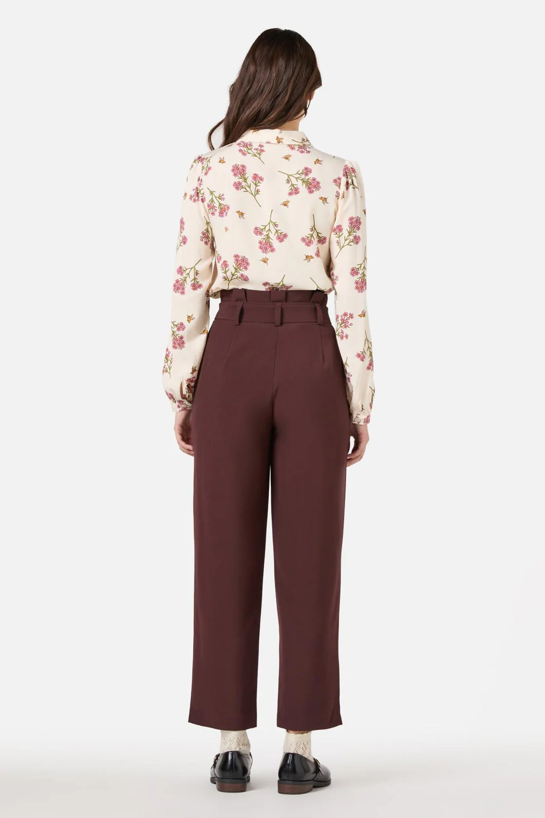 Hailey High Waisted Pleat Pant - Image 5