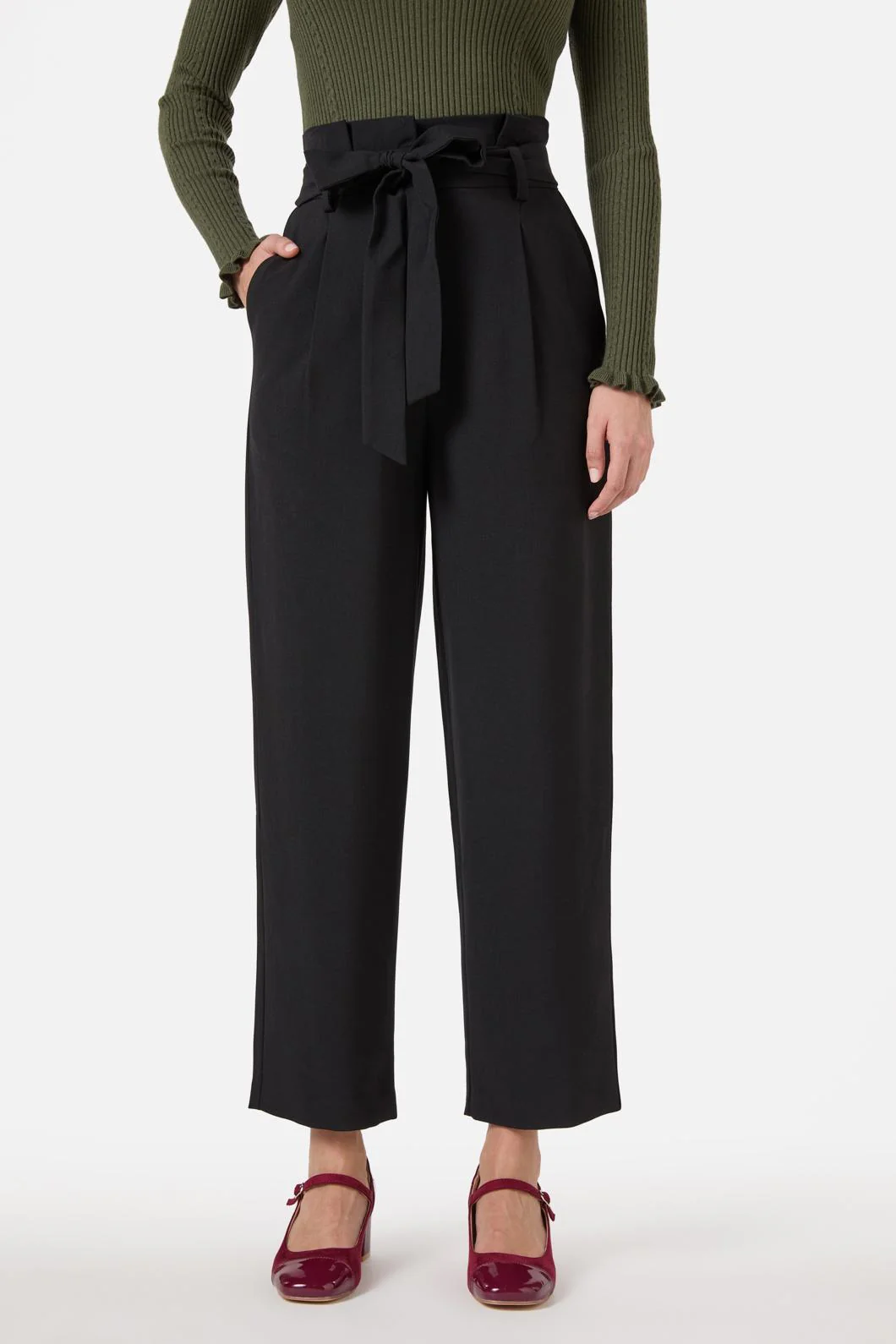 Hailey High Waisted Pleat Pant - Image 8