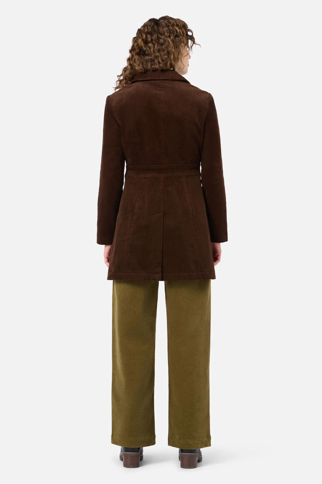 Hazel A-Line Long Cord Jacket - Image 8