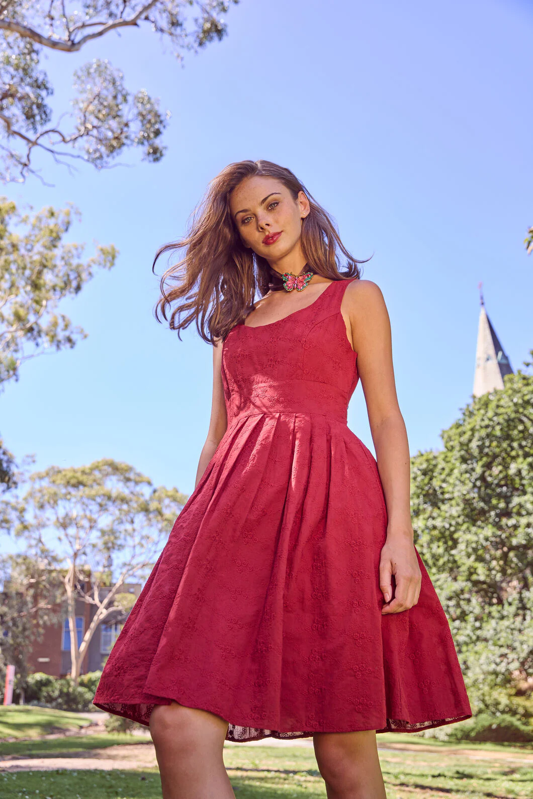 Helena Bow Back Dress - Image 2