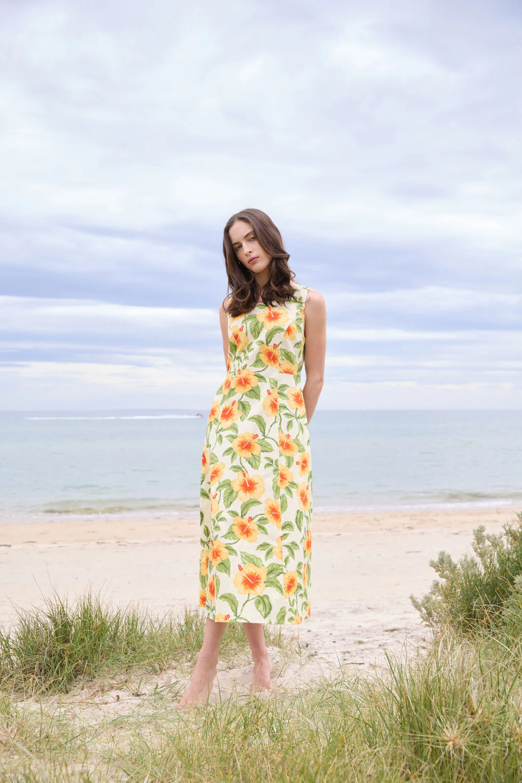 Hibiscus Summer Midi Dress - Image 3