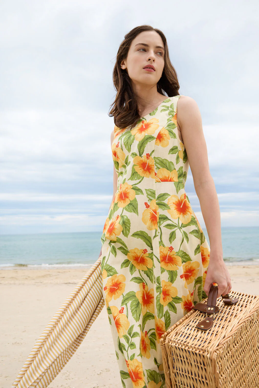 Hibiscus Summer Midi Dress - Image 7
