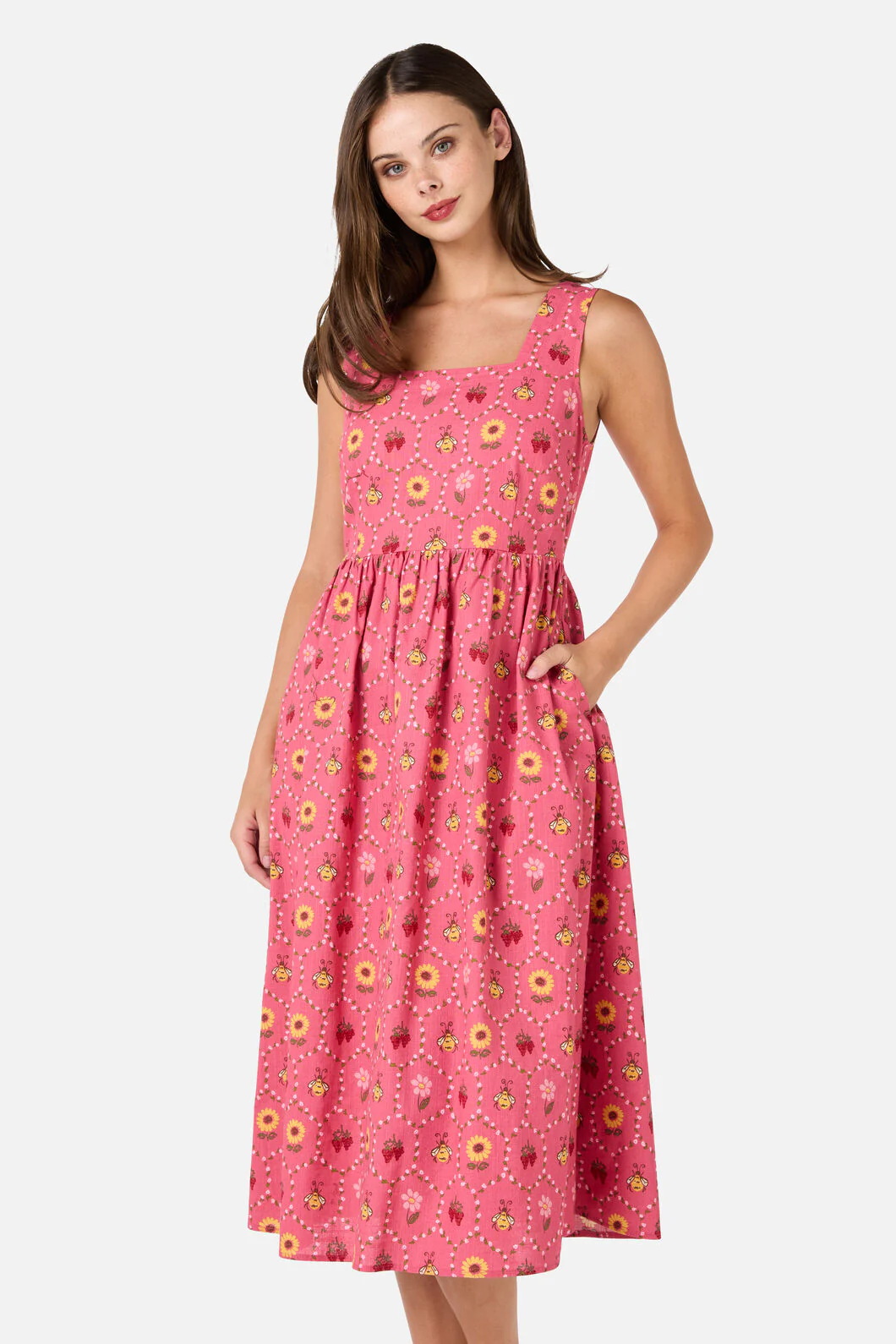 Honey Bee Hive Midi Dress - Image 6
