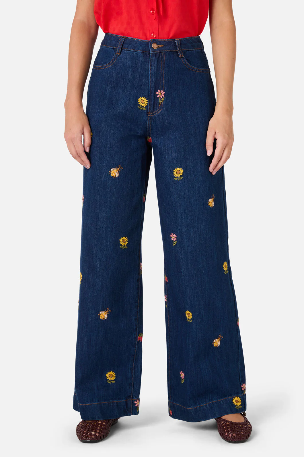 Honey Embroidered Jean - Image 2