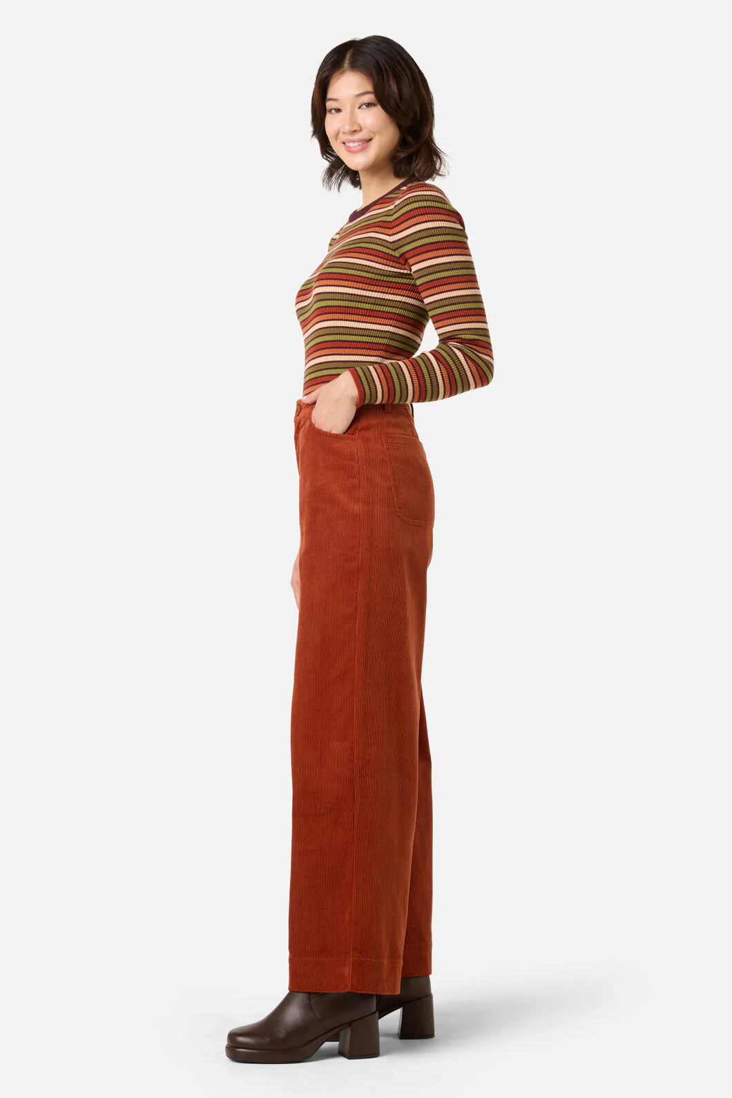 Jamie Cord Wide Leg Jean - Image 3