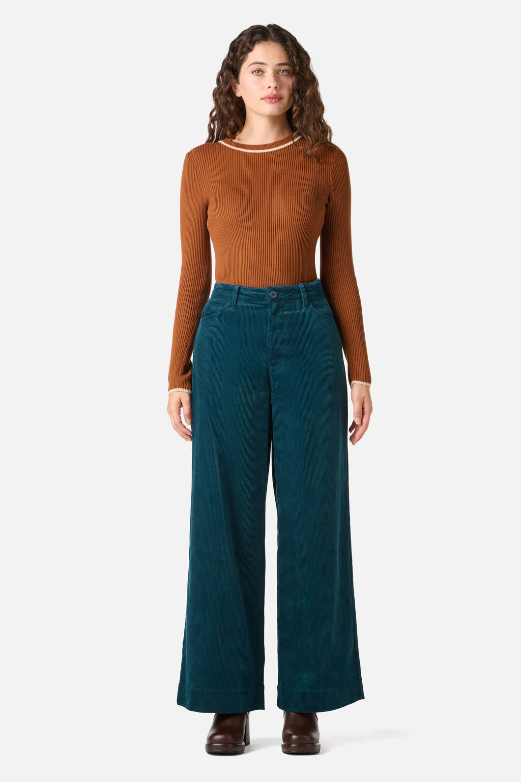 Jamie Cord Wide Leg Jean - Image 6