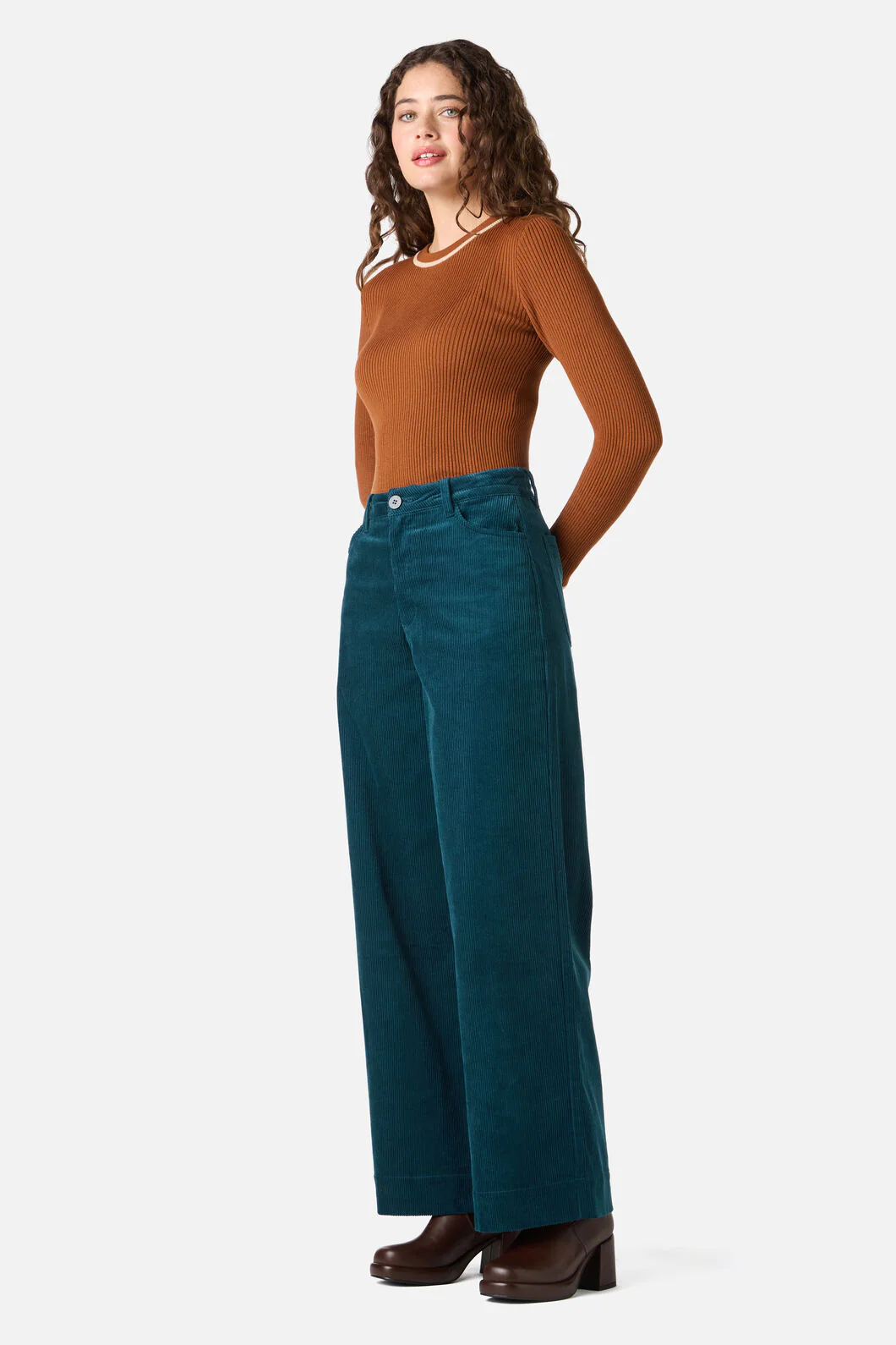 Jamie Cord Wide Leg Jean - Image 8