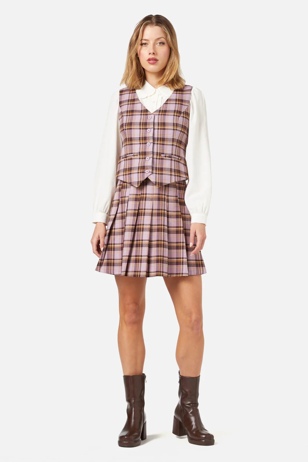 Jeannie Check Vest - Image 2