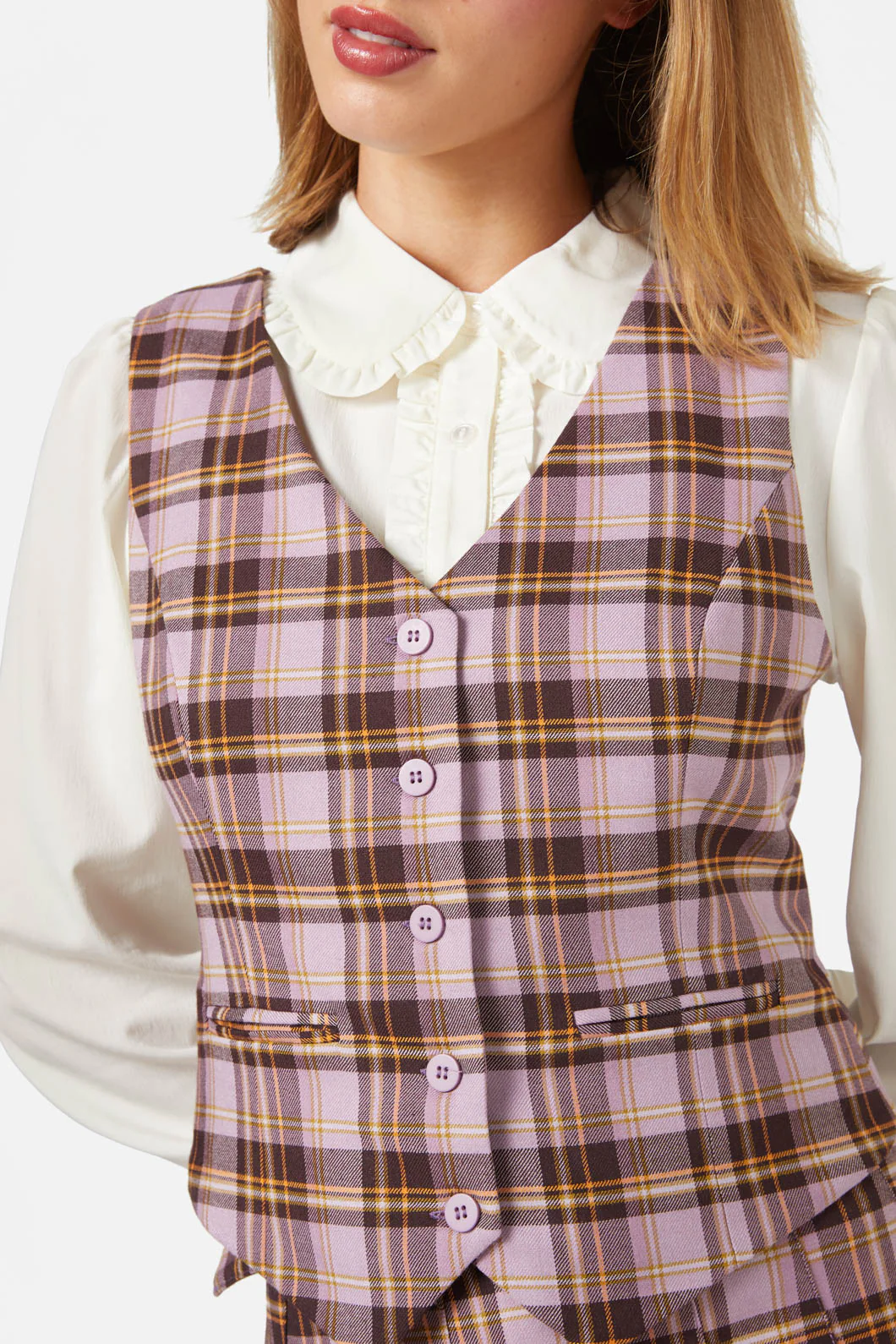 Jeannie Check Vest - Image 6