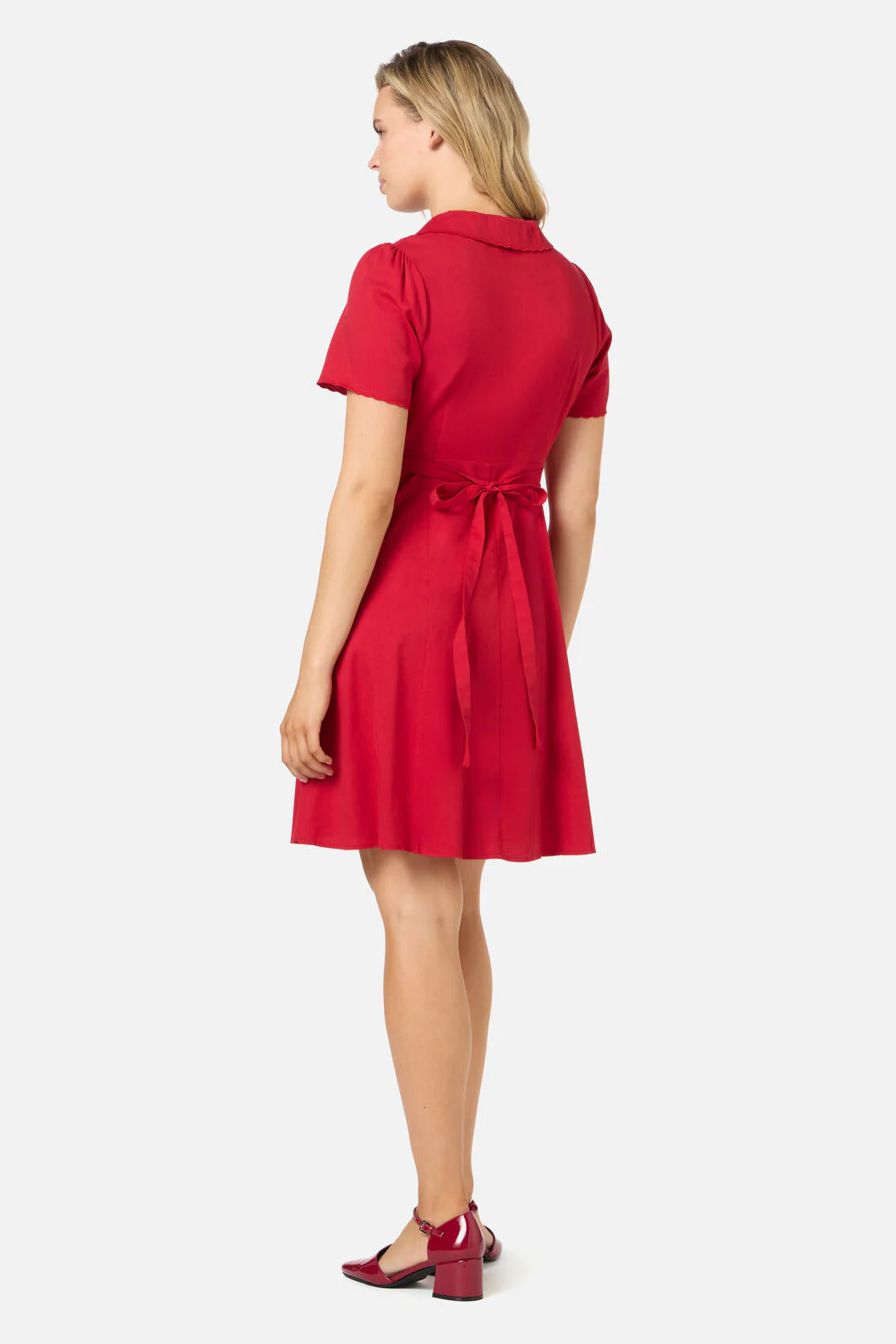 Josie Sweet Collar Tea Dress - Image 4