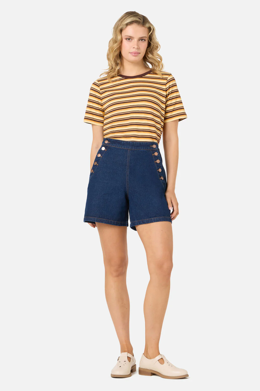 Judy Retro Stripe Tee - Image 2