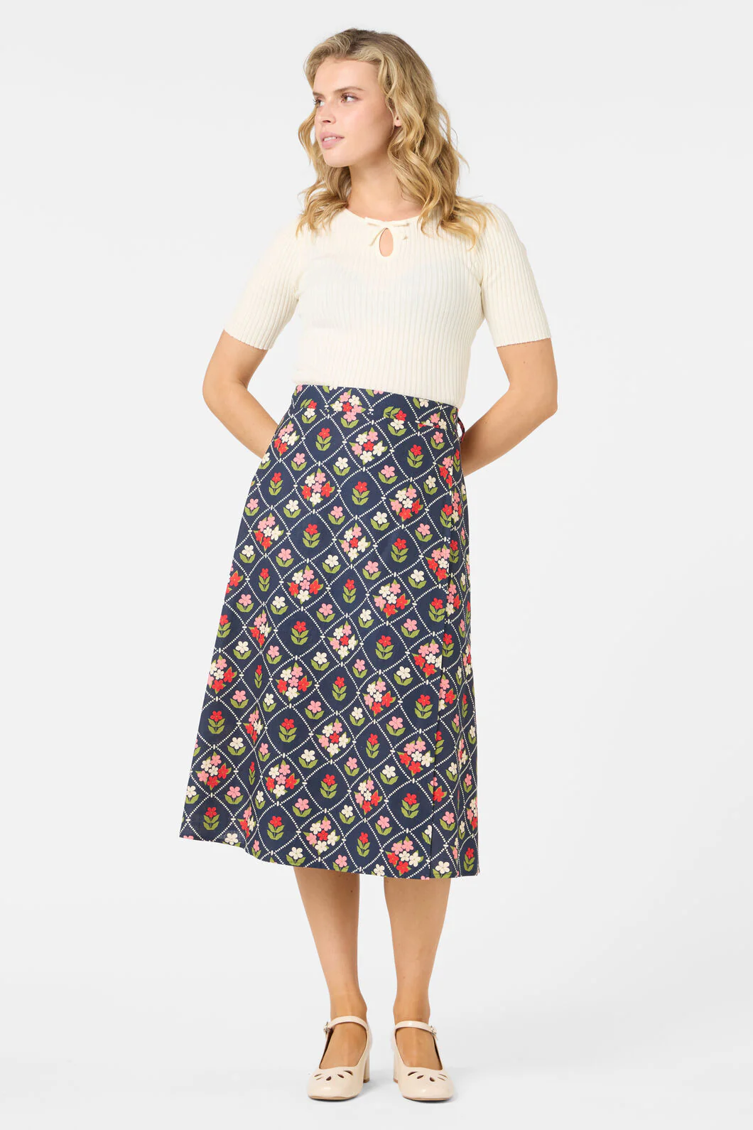 Judy Wrap Midi Skirt - Image 3