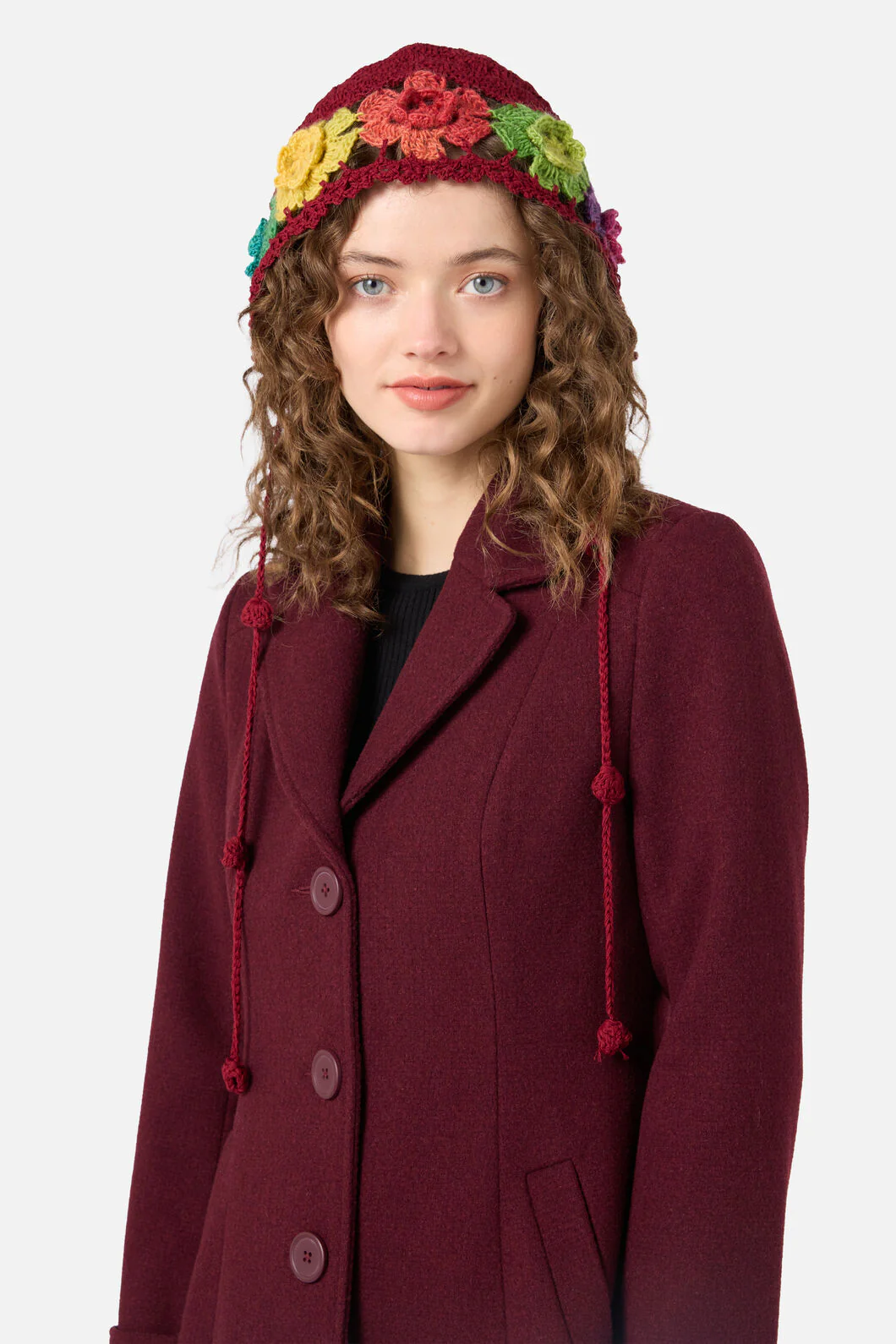 Knit Flower Bonnet - Image 2
