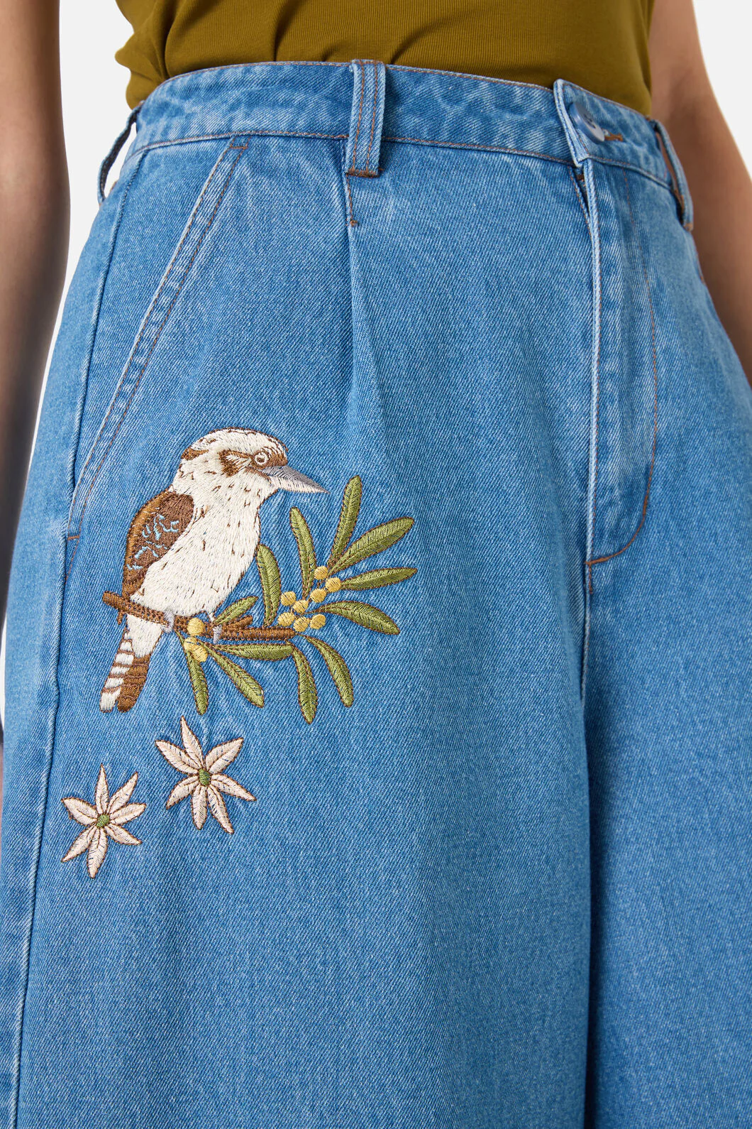 Kooka & Wattle Denim Culotte - Image 6