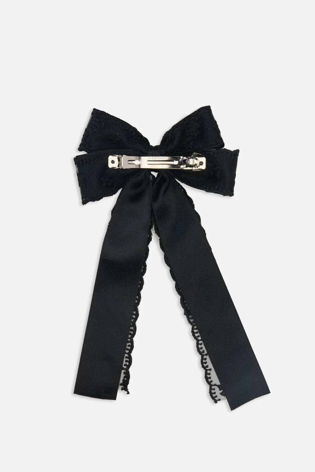 Lace Bow Barrette Hair Clip - Image 2