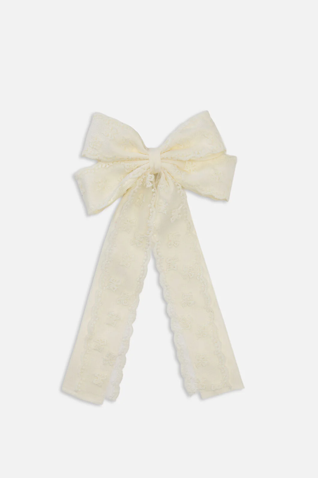Lace Bow Barrette Hair Clip - Image 3