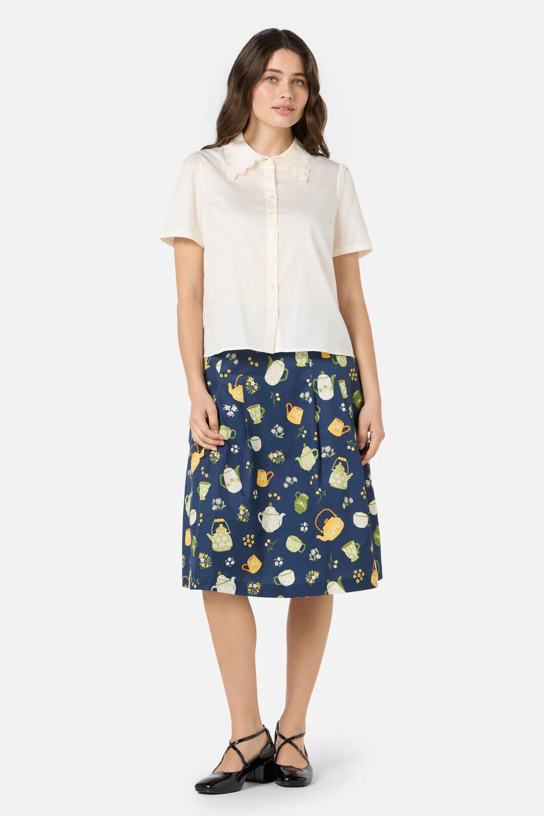 Lacey Collar Blouse - Image 7
