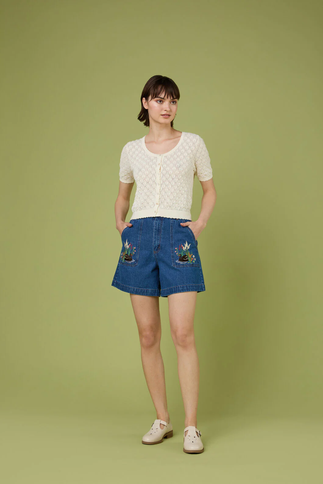 Lacey Short Sleeve Cardigan - Image 10