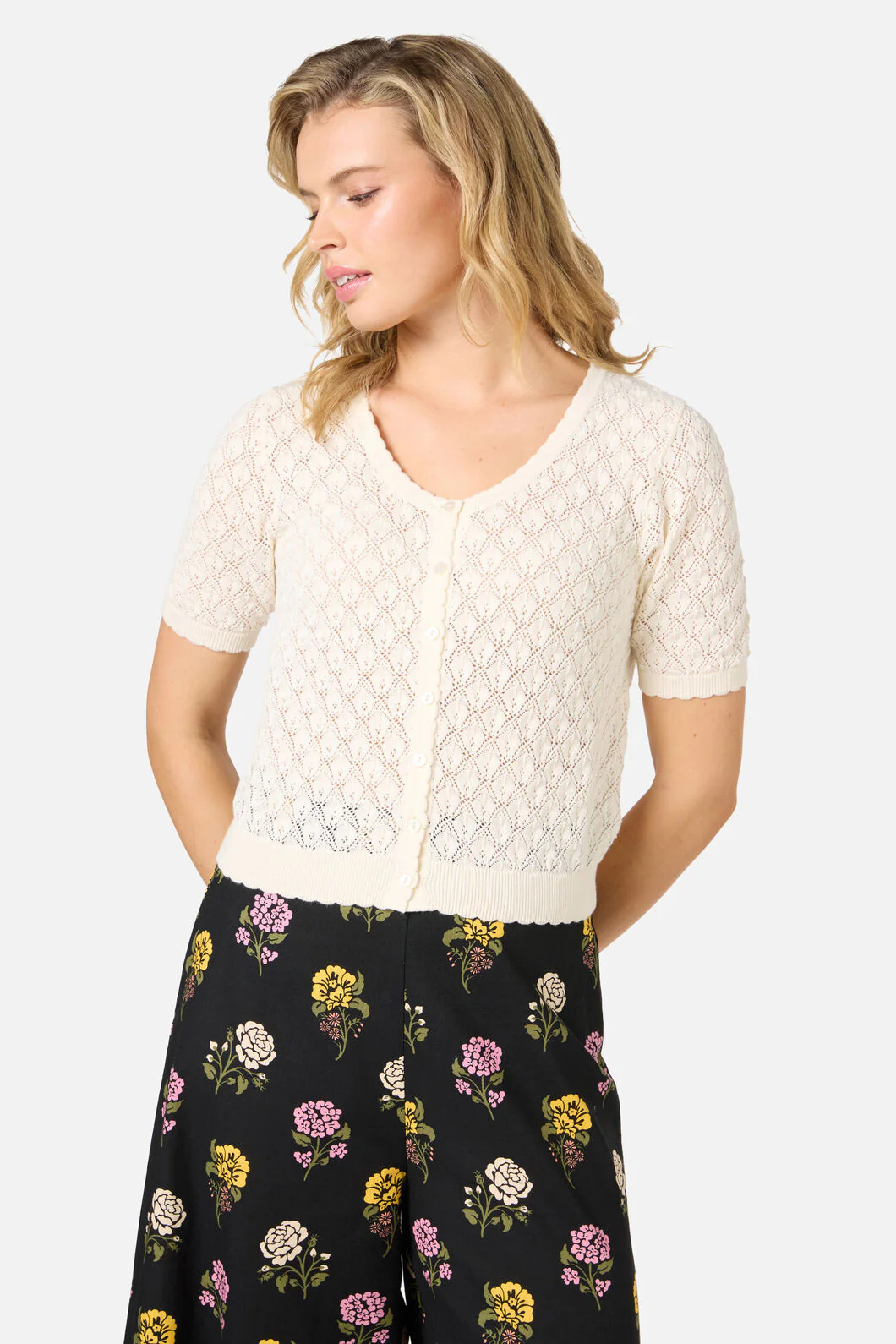 Lacey Short Sleeve Cardigan - Image 11