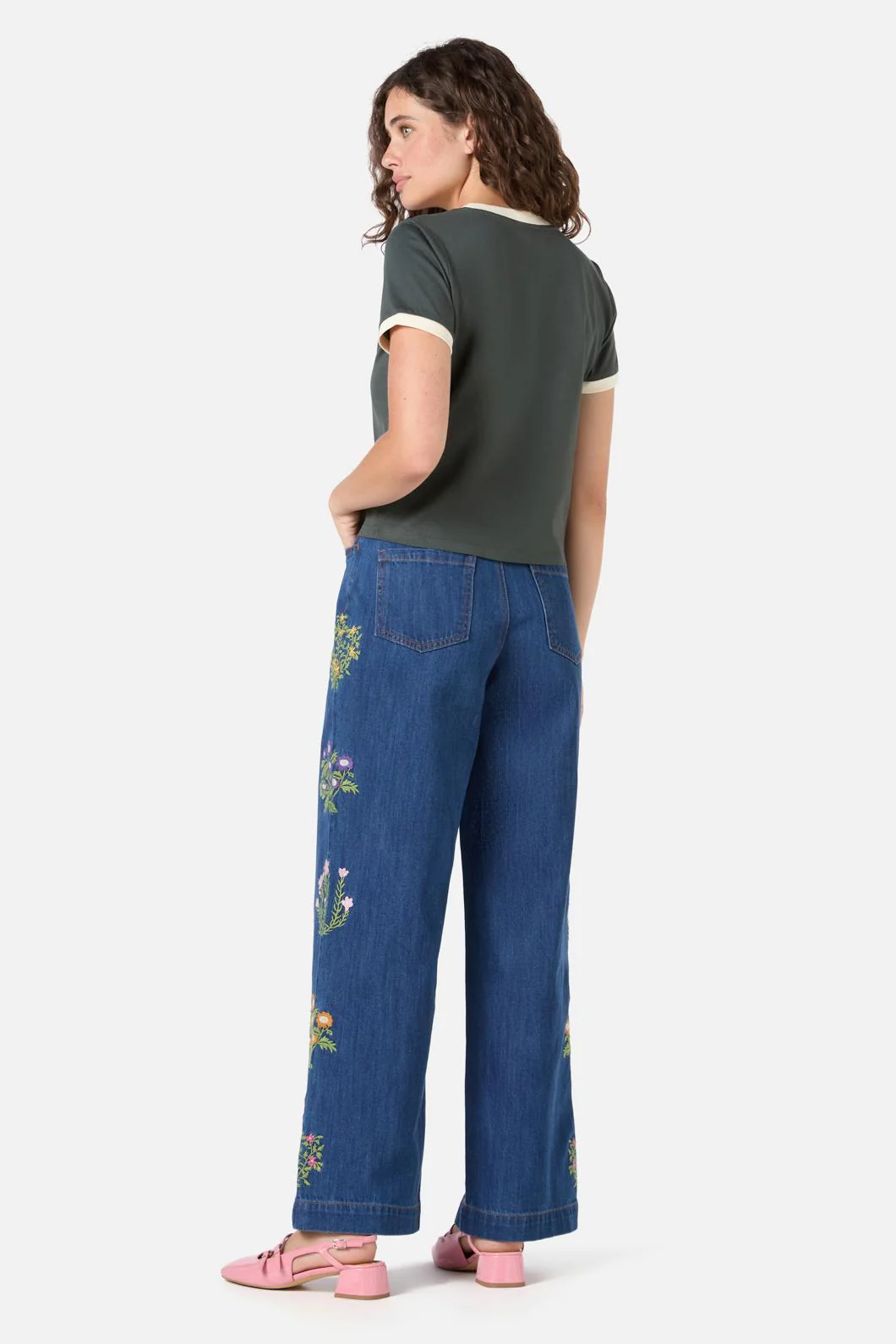 Lattice Flower Baby Tee - Image 4