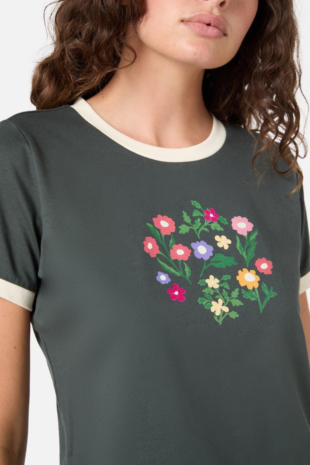 Lattice Flower Baby Tee - Image 5