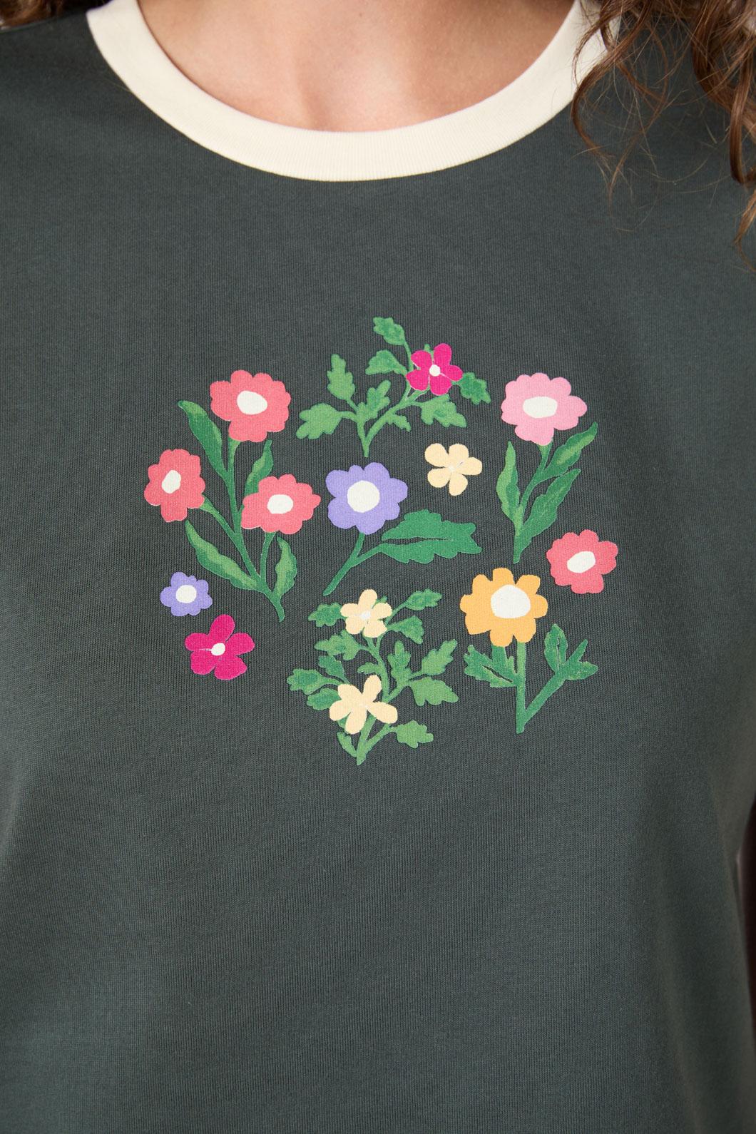 Lattice Flower Baby Tee - Image 6