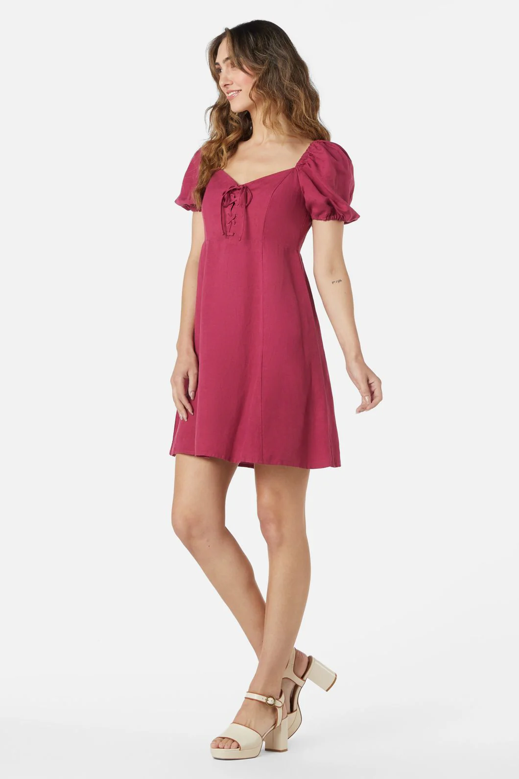 Leah Lace Up Dress - Image 8