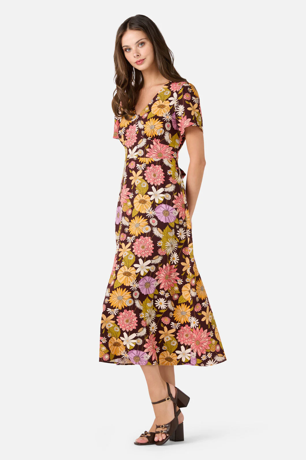 Leonie Floral Midi Dress - Image 3