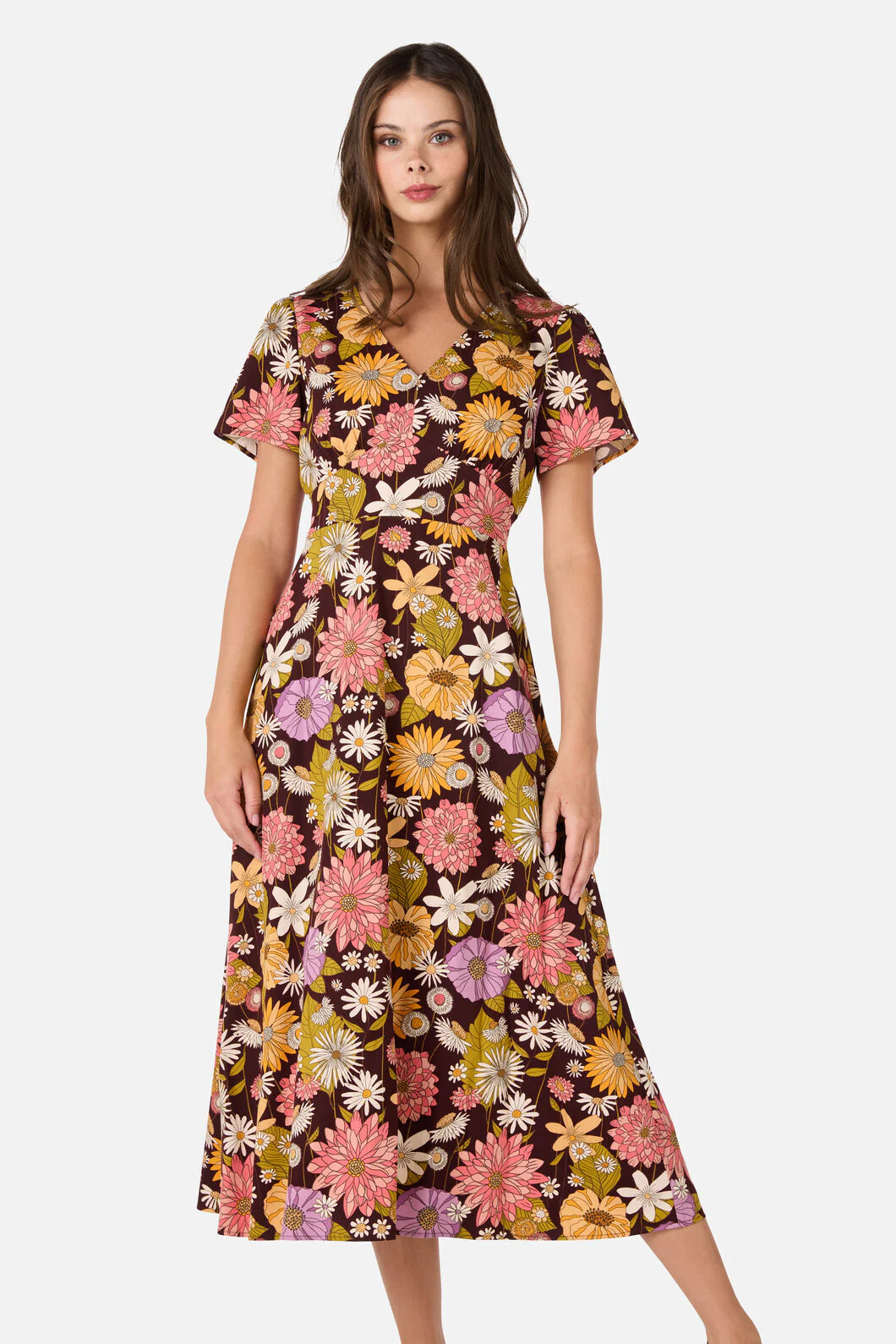 Leonie Floral Midi Dress - Image 5