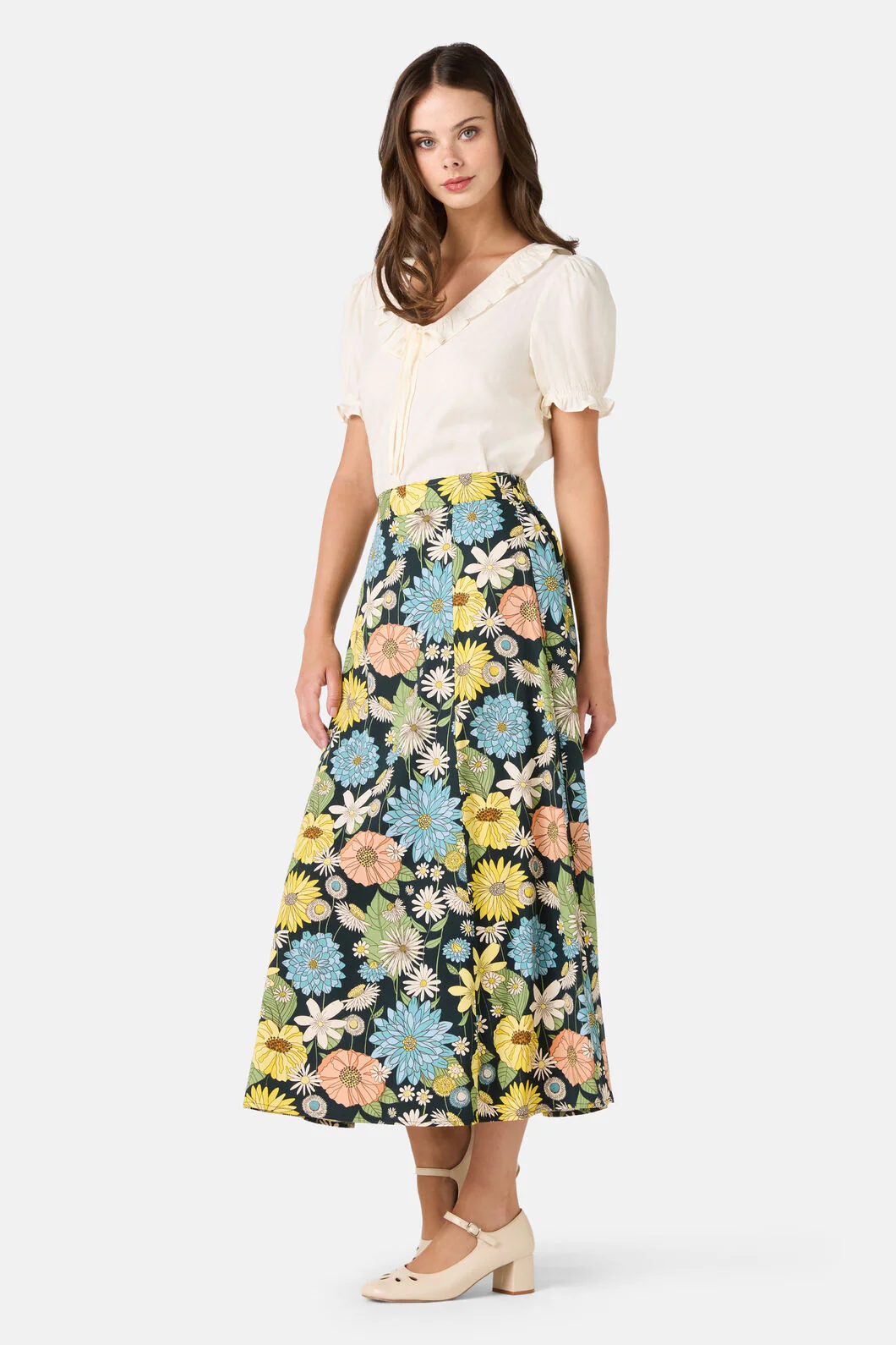 Leonie Floral Midi Skirt - Image 3