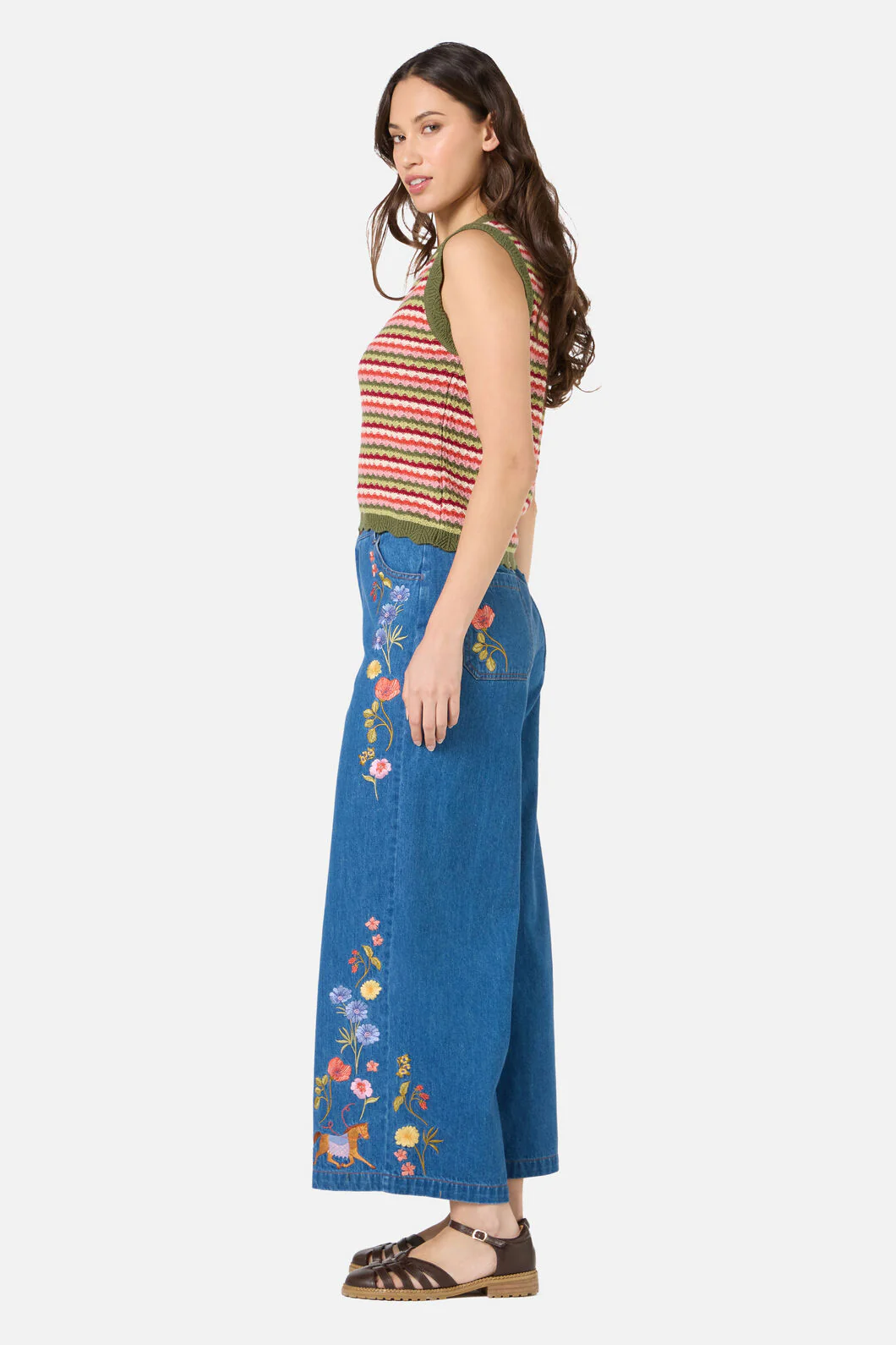 Leslie Stripe Knit Tank Top - Image 3