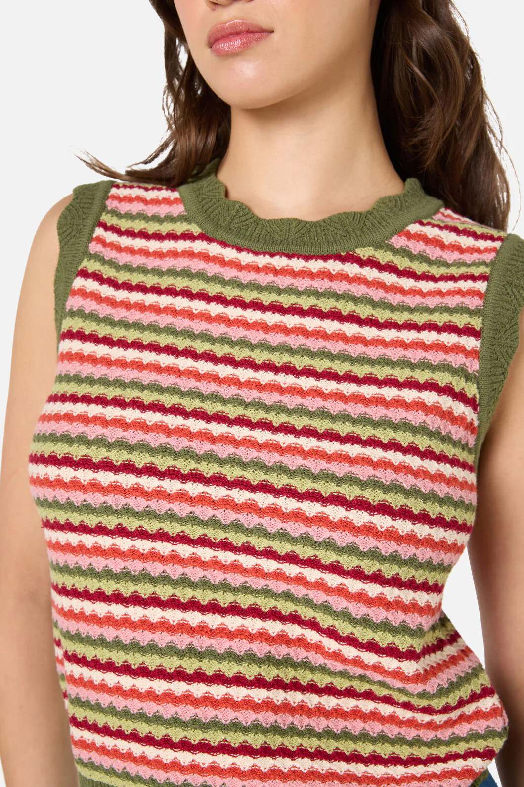 Leslie Stripe Knit Tank Top - Image 5