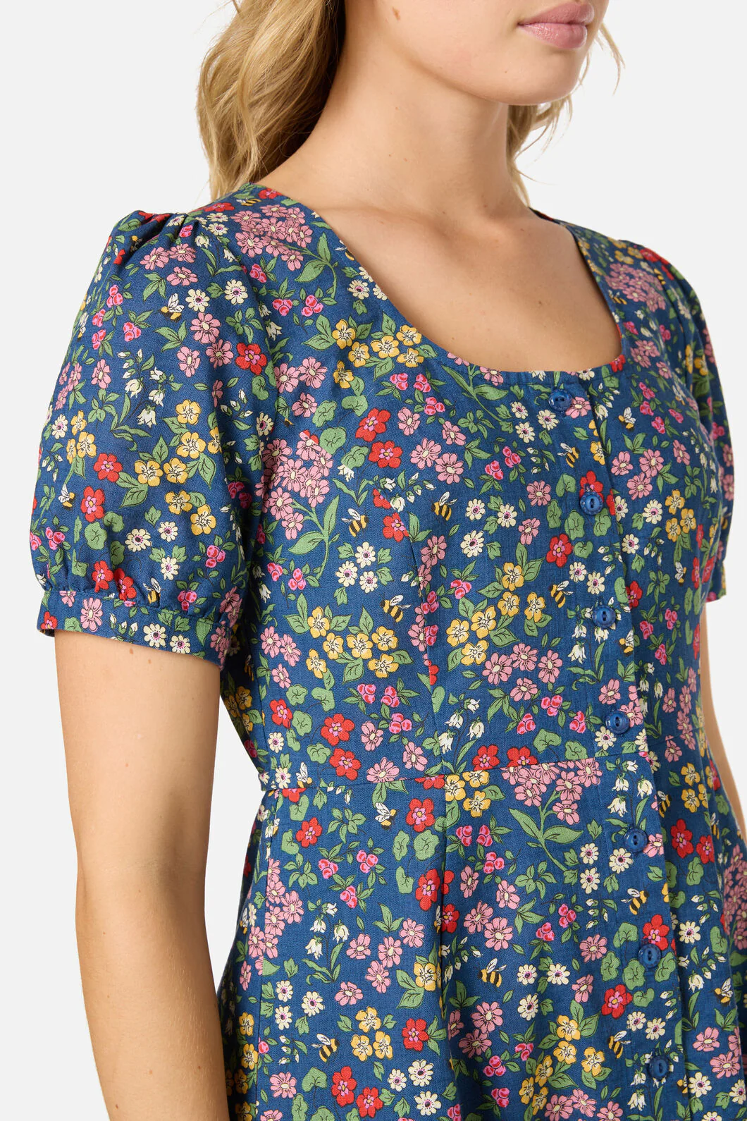 Libby Bee Ditsy Mini Dress - Image 7