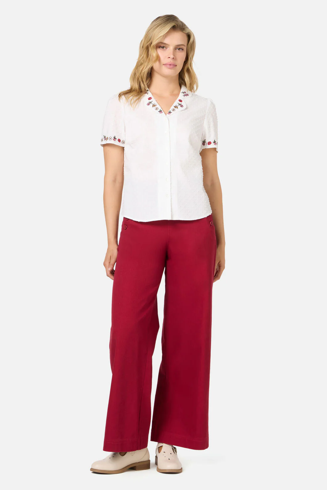 Libby Bee Embroidered Blouse - Image 3