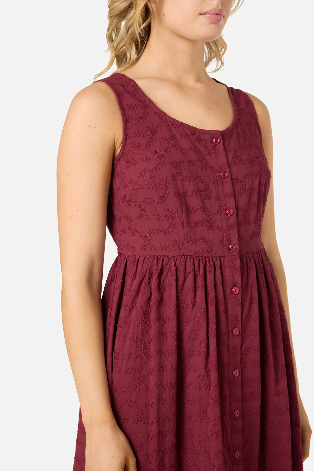 Lily Broidery Midi Dress - Image 5